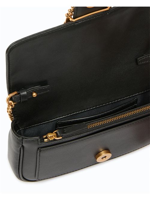 Borsa a spalla piccola Love Bag Pocket in pelle con fibbia gioiello PINKO | 107072A0F1/Z99Q